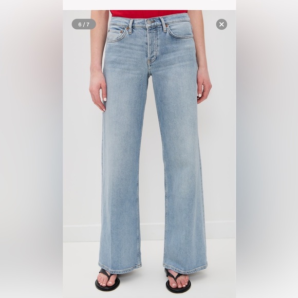 Redone Mid Rise Wide Leg - Picture 3 of 4